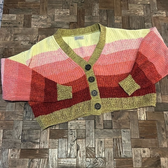 Urban Outfitters Turner Ribbed Button Down Cardigan - Picture 1 of 8